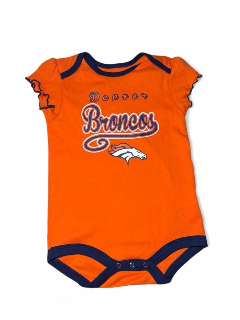 NWOT NFL Denver Broncos Orange Infant Onsie 18months